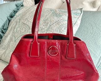 Coach Leather Bag (red)