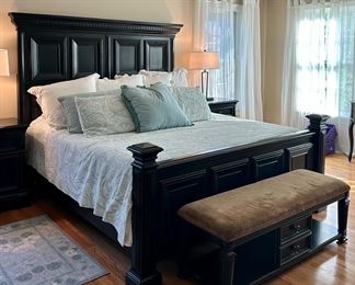 Pulaski King Bed (mattress & boxspring are excluded)