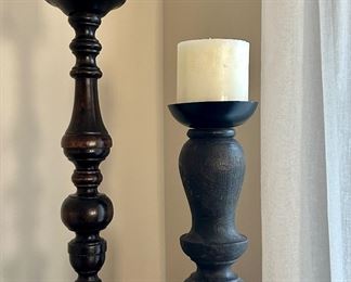 (2) Pillar Candlesticks