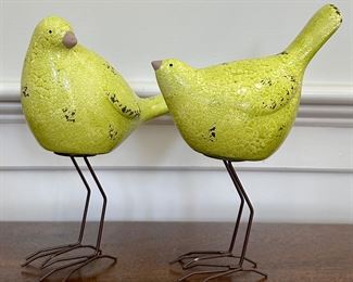 (2) Decorative Birds