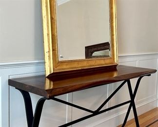 Arhaus Furniture Console Table with Iron Base