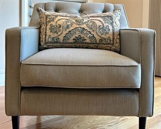 (2) Complete Furniture Aqua Armchairs