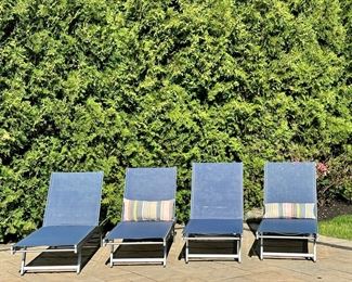 (4) Adjustable Lounge Chairs