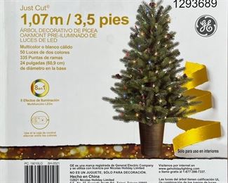 (2) Just Cut Faux Xmas Trees