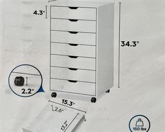 Seven Drawer Chest on Wheels (NIB)