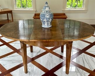 Burl Veneer Antique Table