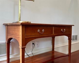 Harden Furniture Table with Two Drawers