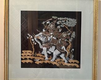 "Ganesha" Thai Painting on Silk