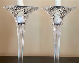 (2) Crystal Candlesticks
