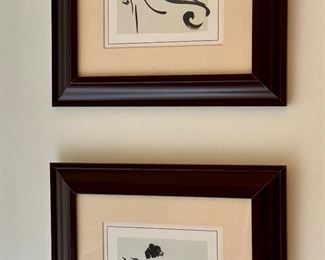 Abstract Reclining Women, Pair