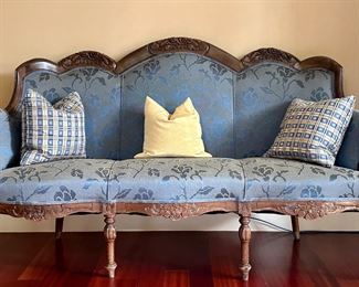 Upholstered Victorian Sofa