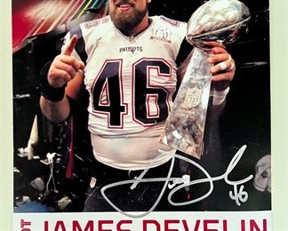 Autographed James Develin Card