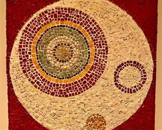 Item 48: Mosaic Tile Art, Signed N. Dephoure - 23.5" x 23.5": $165