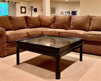 Item 39: Rowe Sectional Sofa - Long Section - 112"l x 24"w x 30"h Short - 89" x 24"w x 30"h: $1195