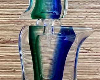 Item 91: Signed Art Glass Decanter - 10": $145