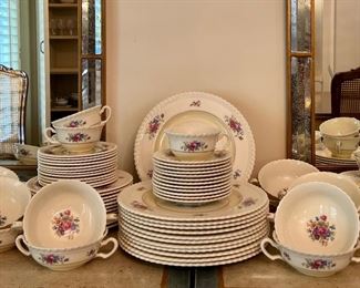 Item 113: Lenox China Set (12 soup bowls & saucers, 11 cups & 12 saucers, 12 dinner, 12 salad, 12 dessert): $325