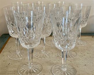 Item 120: (11) Waterford Lismore Wine Glasses - 7": $495