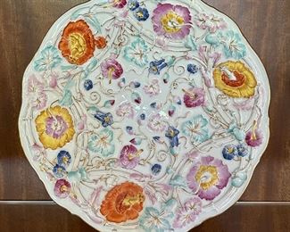 Item 126: Cancelled Meissen Plate - 10.5": $95