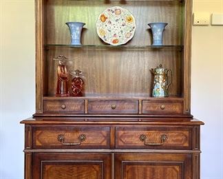 Item 33: Theodore Alexander Lighted Shelf with Storage - 40"l x 18"w x 82"h: $1495