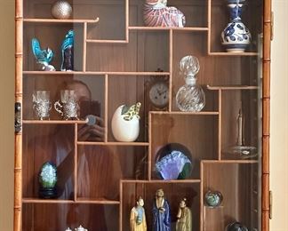 Item 149: Asian Inspired Hanging Wall Shelf - 19.75"l x 4.5"w x 22.5"h: $265