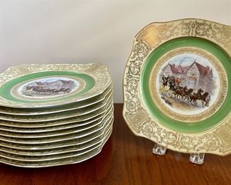Item 166: (12) Bavaria China Plates: $95
