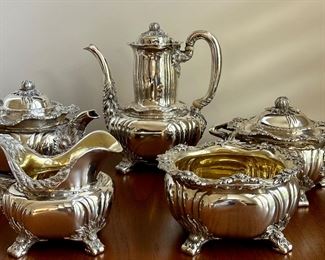 Item 1: Rare Tiffany & Co. Sterling Chrysanthemum Tea Set: $35,000