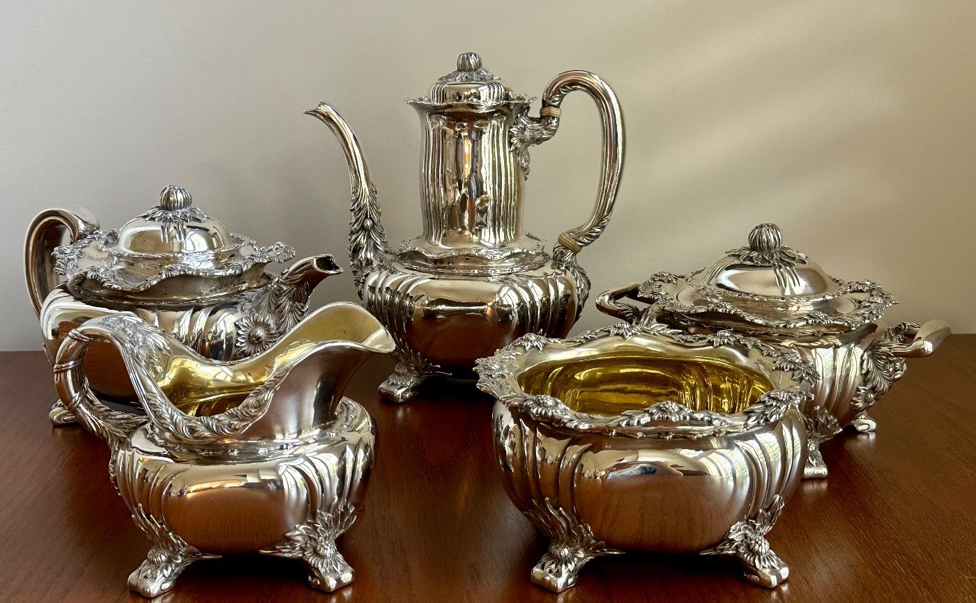 Item 1: Rare Tiffany & Co. Sterling Chrysanthemum Tea Set: $35,000