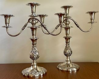 Item 171: Silverplate Candelabras - 16": $245