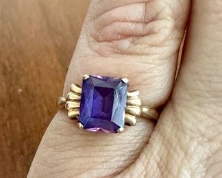 Item 28: 10K Amethyst Ring: $195