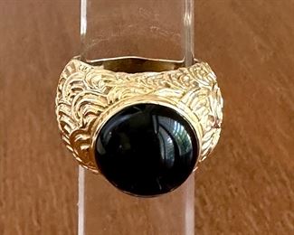 Item 30: 14K Ring with Onyx Stone: $695