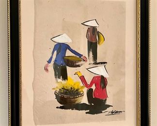 Item 212: Asian Art, Signed - 9.25" x 11": $48