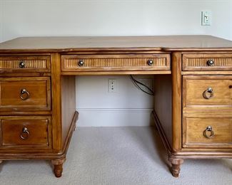 Item 215: Drexel Heritage Desk & Chair - 60"lx 27.5"w x 30"h: $445