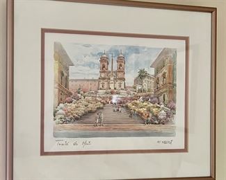 Item 221: Signed F. Neri (church) - 14" x 11.75": $65