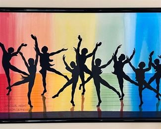 Item 234: "Amateur Night" Oil on Canvas, Signed Naomi Dephoure: $225