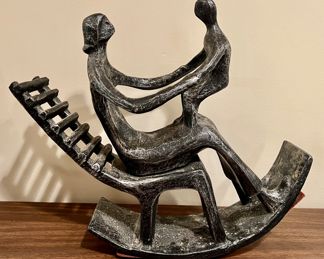 "Mother & Child" Metal Sculpture - available at the sale