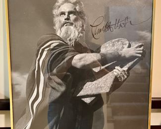 Autographed Charlton Heston Photograph - available at the sale