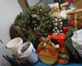 wreaths and decor