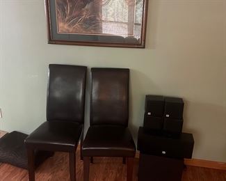 CHAIRS/SURROUND SOUND SPEAKERS 