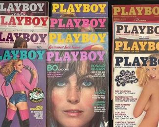 1980 1980 Set Of Playboy Magazines