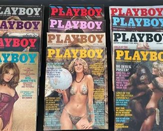 1981 Full Set Of 1981 Playboy Magazines