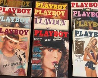 1982 1982 Full Set Of Playboy Magazines