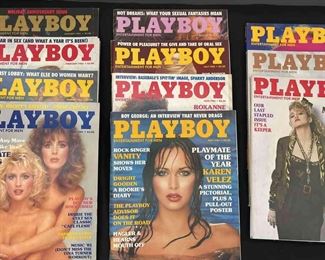 1985 1985 Playboy Magazines