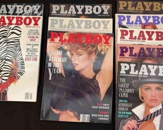 1988 1988 Playboy Magazines