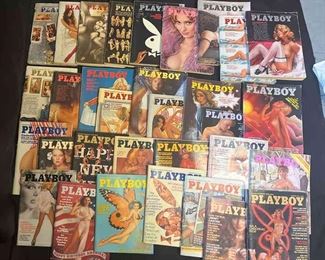 7456 70 7476 Playboy Large Lot Of Magazines