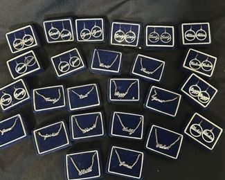 T062 Name Costume Jewelry Necklaces and Earrings