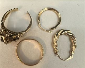 T108 10K 14K Gold Jewelry For MeltRepurpose