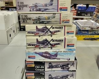 Model planes 1:32 to 1:72 scale