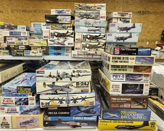 Model planes 1:32 to 1:72 scale