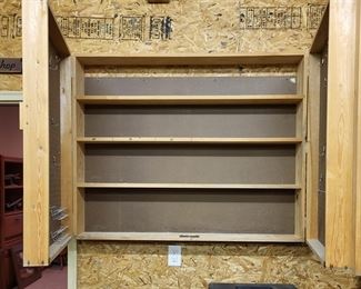 wall mount peg board cabinet