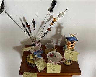 Hat pin collection, miniature collectibles 